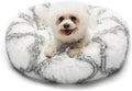 Cat Beds for Indoor Cats, 20 Inch Cat Bed Washable Donut Calming Round,Soft Fluffy Warm and Cozy Anti Anxiety Cuddler, Joint-Relief Pet Bed