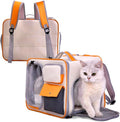 Pet Carrier Airline Approved - Comfortable and Spacious Dog and Cat Carrier - Soft Dog Travel Bag with Pockets and Padded Straps - Breathable Pet Carrier for Small Dogs/Cats/Rabbits and More