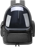 Cat Backpack Carrier for Cats and Small Dogs, Breathable Cat Bubble Backpack, Airline Approved Pet Travel Carrier for Hiking Camping Outdoor(Black)