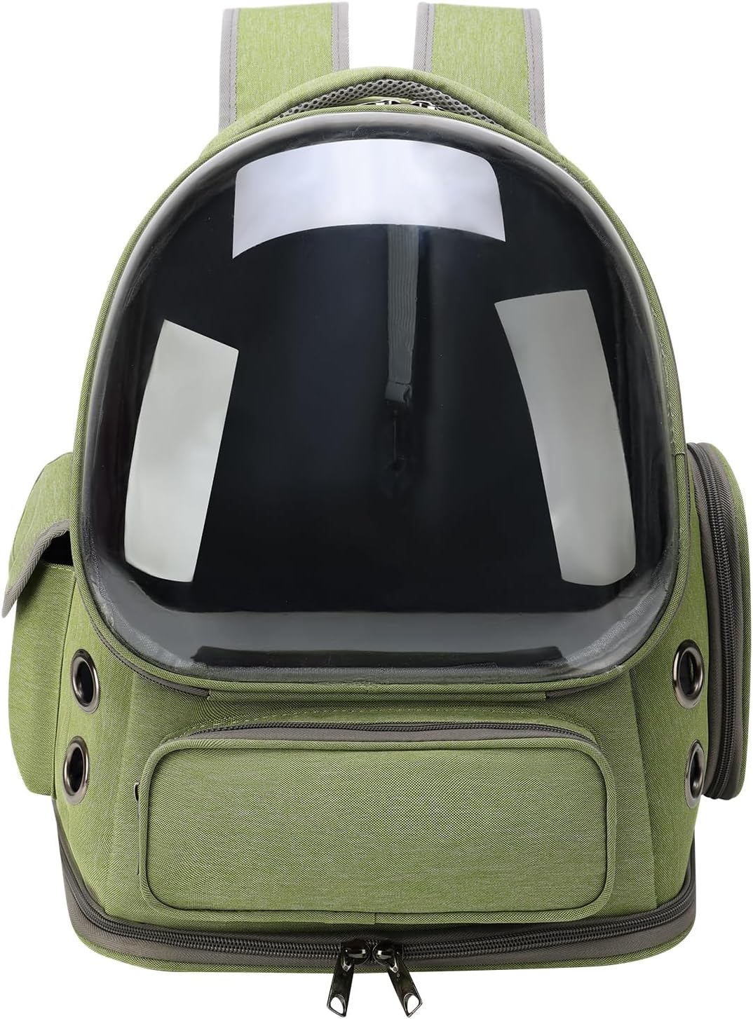 Cat Backpack Carrier for Cats and Small Dogs, Breathable Cat Bubble Backpack, Airline Approved Pet Travel Carrier for Hiking Camping Outdoor(Green)