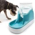 Automatic Dog Water Dispenser 1 Gallon Gravity Cat Water Dispenser Dogs Water Station Bowl Large Capacity Feeder Waterer Pet Drinking Fountain Blue