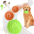 Interactive Ball for Dogs, Automatic Moving Dog Toy Ball with Cover, Bouncing & Rotating Electric Pet Balls for All Breed Sizes Dogs, Interactive Rolling Balls Dog Toys to Keep Them Busy (Green)